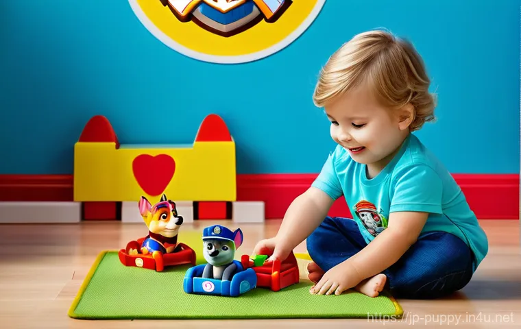 퍼피구조대 인스타그램 인기 태그 - **Prompt 1: A happy toddler playing with Paw Patrol figures**
    A bright, well-lit photograph of a...